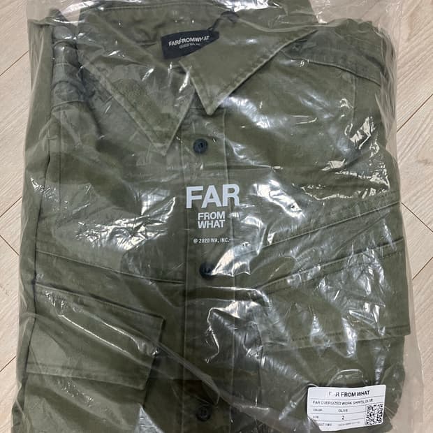 [2] 파아카이브 오버사이즈 반팔워크셔츠 자켓 카키