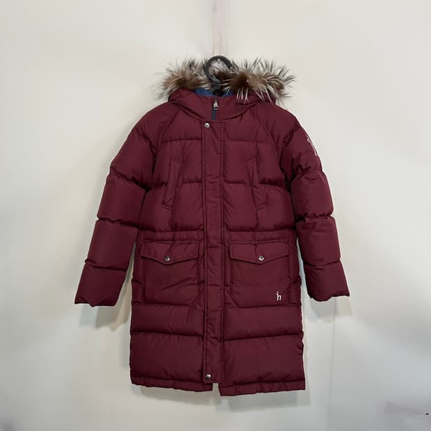 헤지스 키즈 거위털 롱패딩 155 