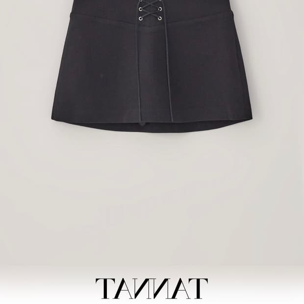 타낫 / T/T Corset string skirt (black)