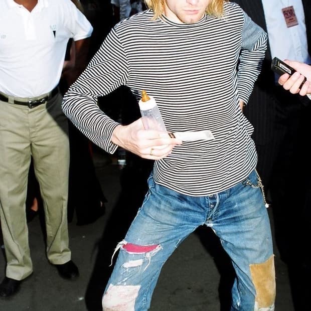 준야 와타나베 x 꼼데가르송 스트라이프  티