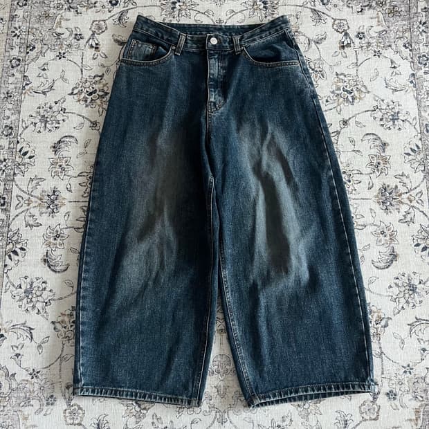 바온 데님 벌룬팬츠