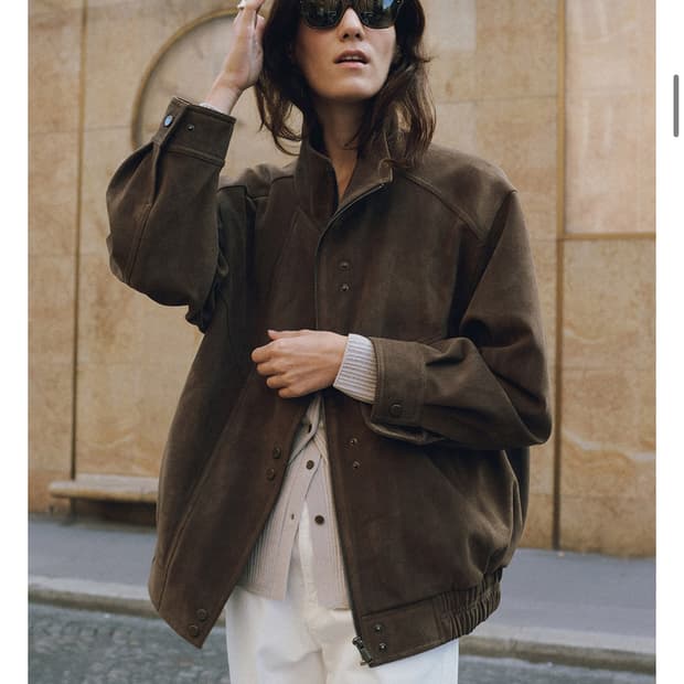 루에브르 스웨이드자켓 카키브라운