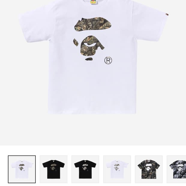 (M)(새상품)BAPE 25FW 베이프 리얼트리 카모 에이프 반팔