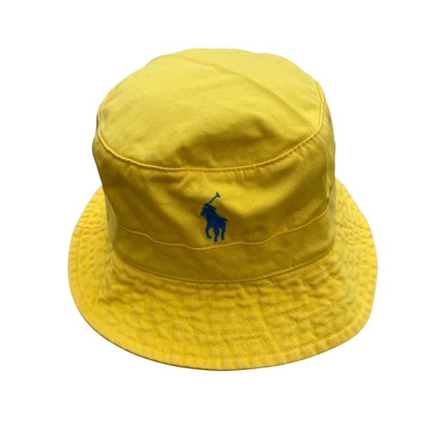 폴로 랄프로렌 노란색 버킷햇