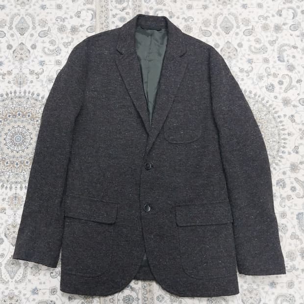 라코스테 다크 브라운 울 블레이저 자켓 (100)