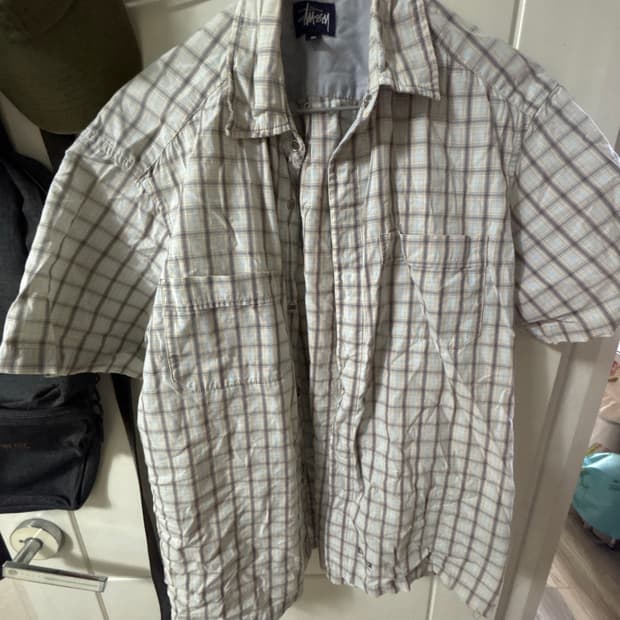 90s 스투시 체크 셔츠