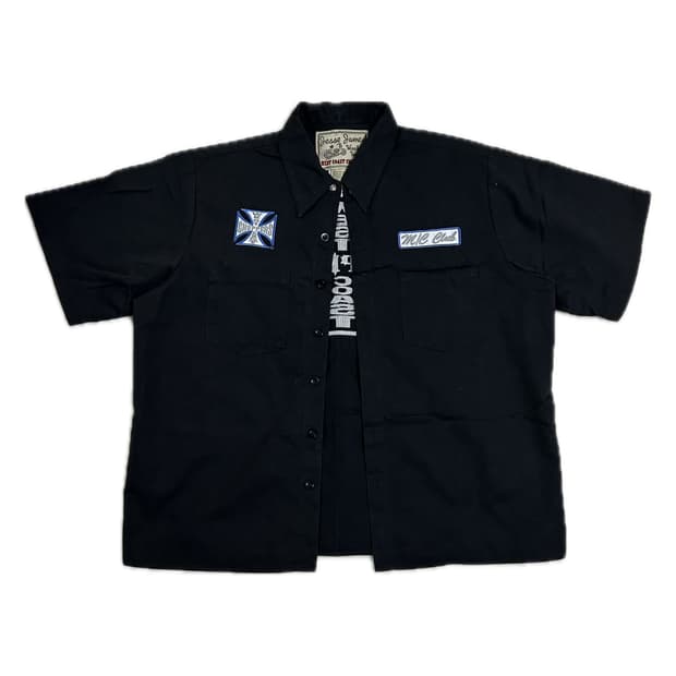 West Coast Choppers 반팔 워크 셔츠 M