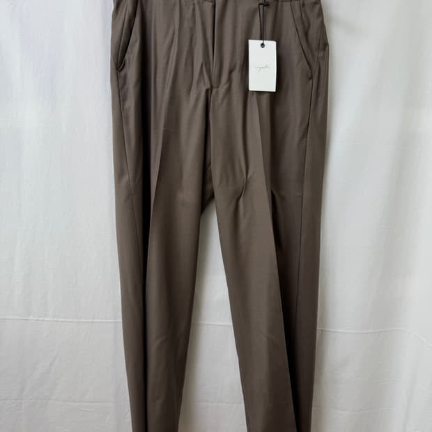 YOUTH 유스 와이드 슬랙스 브라운 팬츠 L