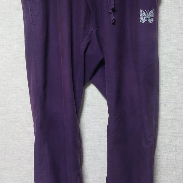 코튼 플라넬 니들스 팬츠 퍼플