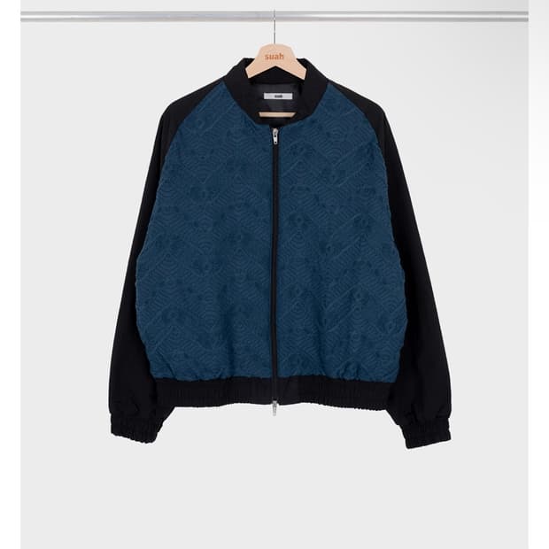 [3]suah Raglan Knit Jacket blue