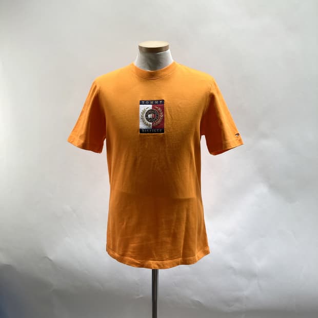 타미힐피거 남성반팔티 주황 M