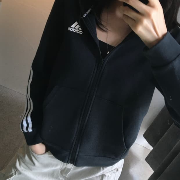 아디다스 사이드라인 후드집업