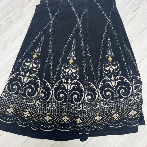 오리엔탈 빈티지 울 스커트 