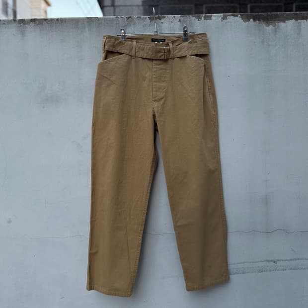 a.blue garments 벨티드 팬츠