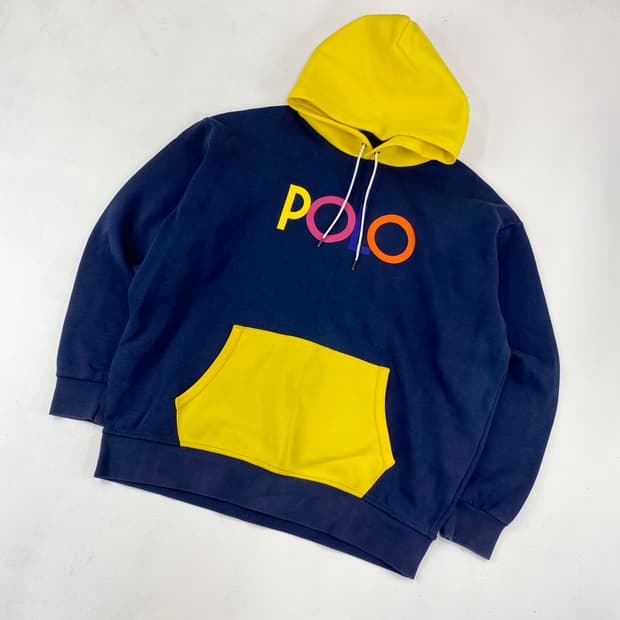 폴로 컬러 블록 멀티 후드 티 (108)