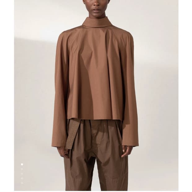 맥시블라우스 브라운 34