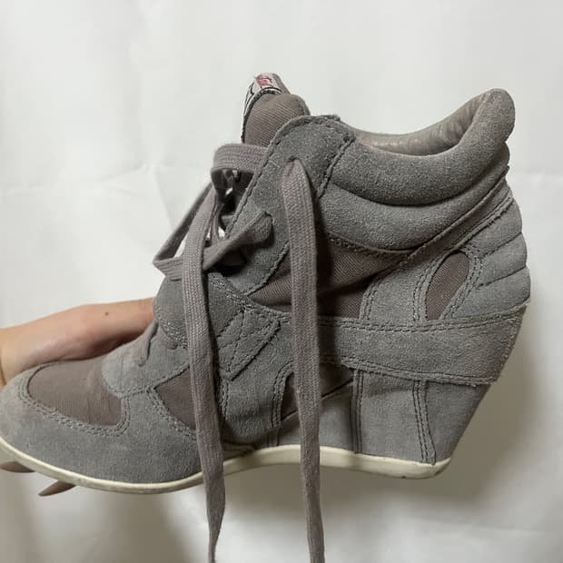 Ash 웨지 힐 dusty grey 36