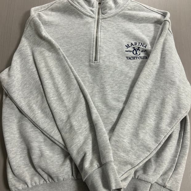 탑텐 반집업 맨투맨