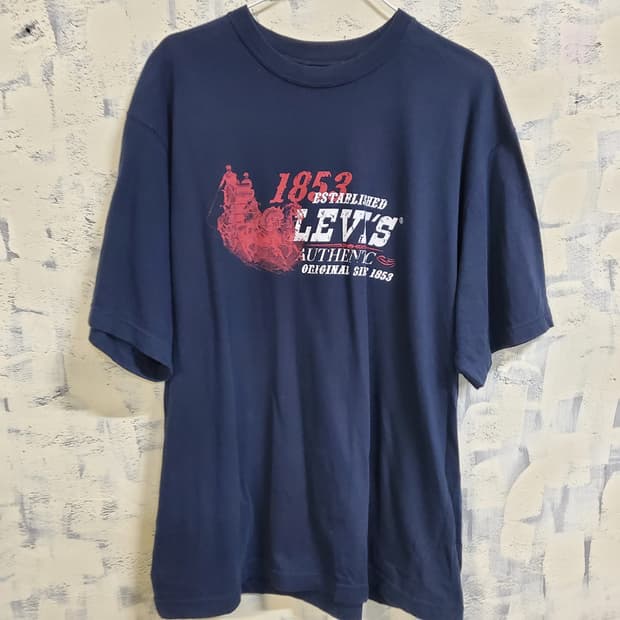 리바이스 네이비 빈티지 반팔 티셔츠 