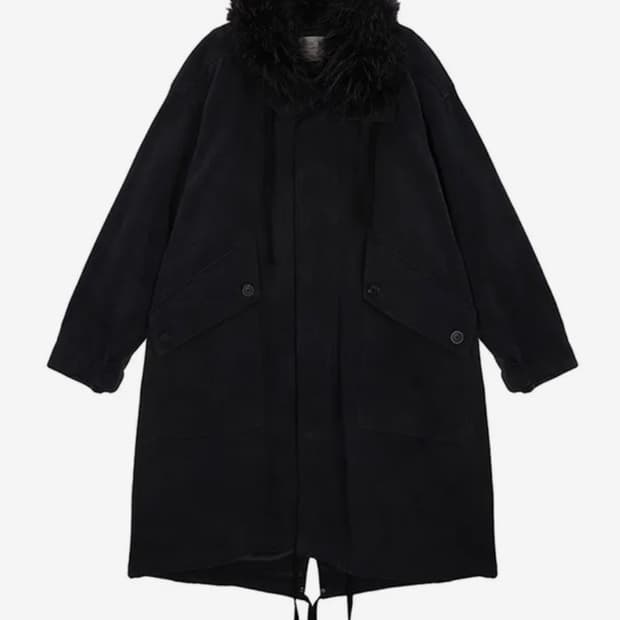 마뗑킴 퍼 트리밍 사파리 미디 점퍼 야상 