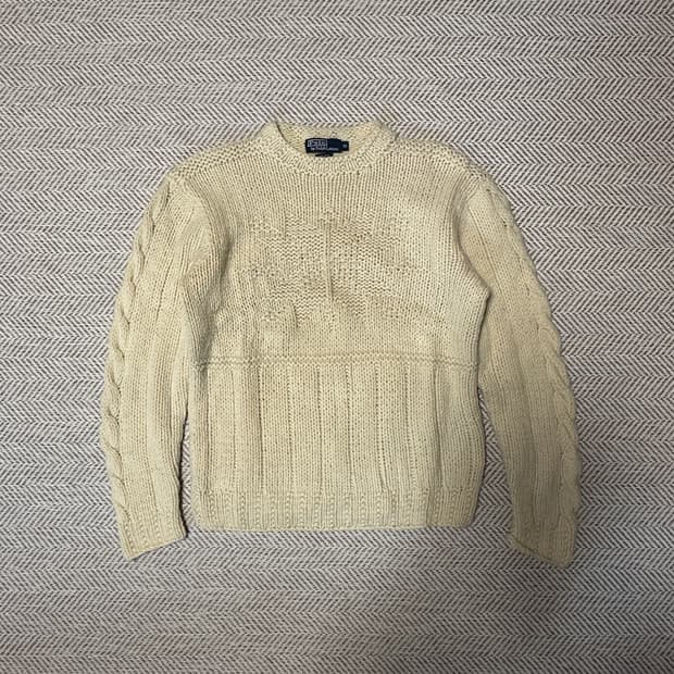 POLO RALPH LAUREN hand made wool knit