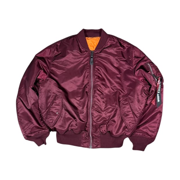 Alpha industries 알파인더스트리 마룬 버건디 항공점퍼