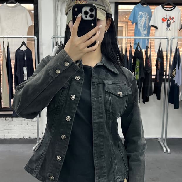 장 폴 고티에 데님 트러커 자켓