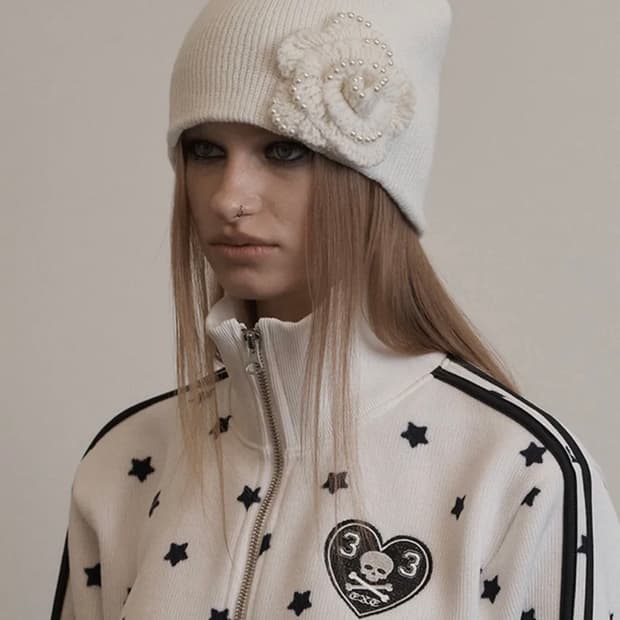 셋업이엑스이 코사지 비니 