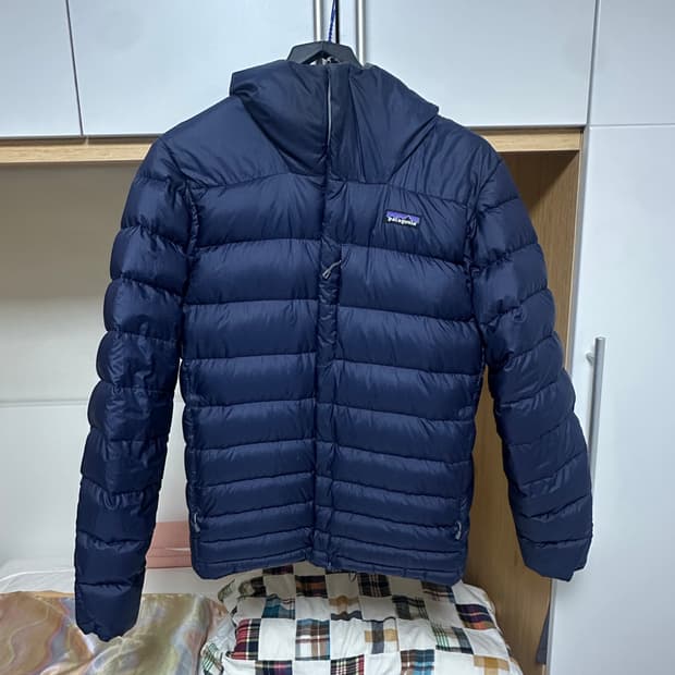 파타고니아 다운 스웨터 하이로프트 네이비 후드 패딩
