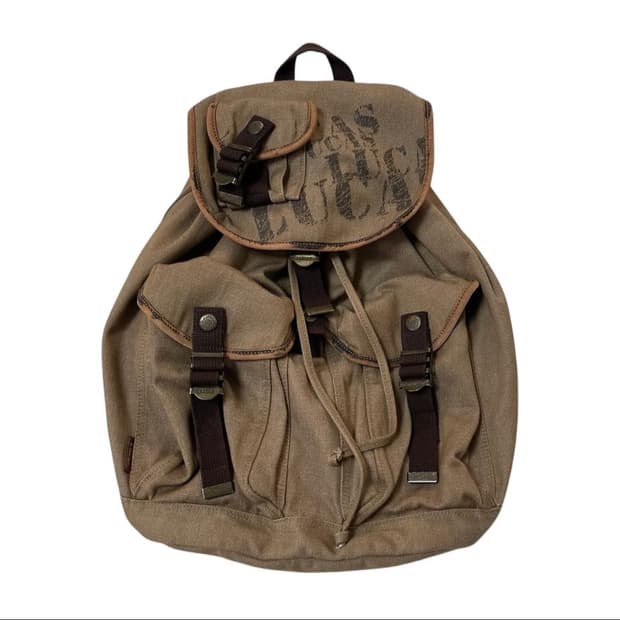 루카스 LUCAS 빈티지 Y2K 복조리 포켓 백팩 가방