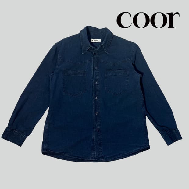 [S]쿠어 웨스턴 데님 셔츠 coor denim shirt