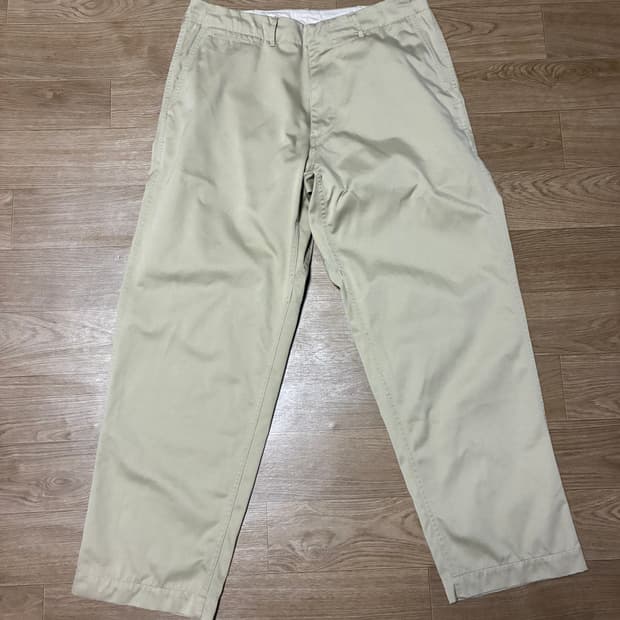 36) 나나미카 와이드 치노 카키