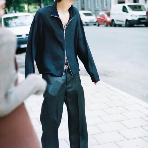 아워레가시 슈렁큰 풀 집 폴로 레이온 플레이트 블랙 48