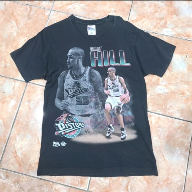 디트로이트 피스톤스 그랜트힐 농구 반팔 티셔츠 