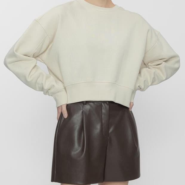 L) PVCS 프븏스 플루아 스웻셔츠 맨투맨 버터