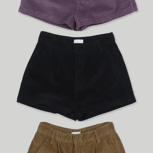 쉬이즈큐트 앤디 숏츠 블랙 브라운 퍼플 2사이즈 일괄