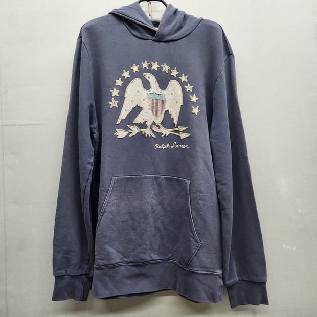 폴로 데님앤서플라이 빈티지 독수리 자수 후드티 L(L)