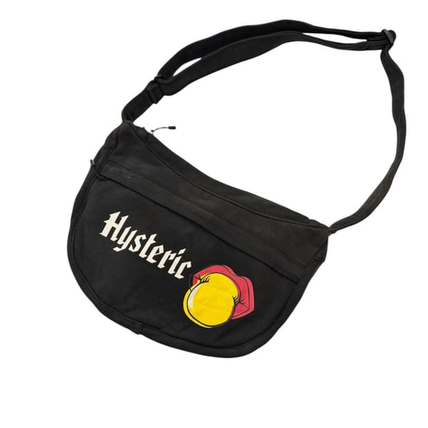 히스테릭글래머 스웻 숄더백 블랙 (L)