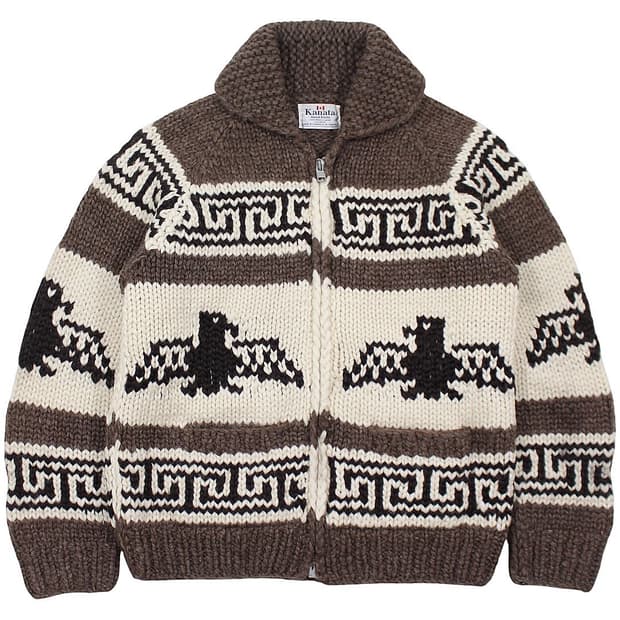 카나타 울 코위찬 집업 스웨터 썬더버드 캐나다