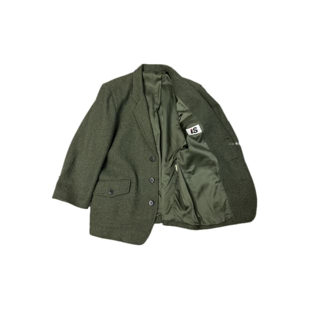 1980s I.S 이세이미야케 트위드 자켓 