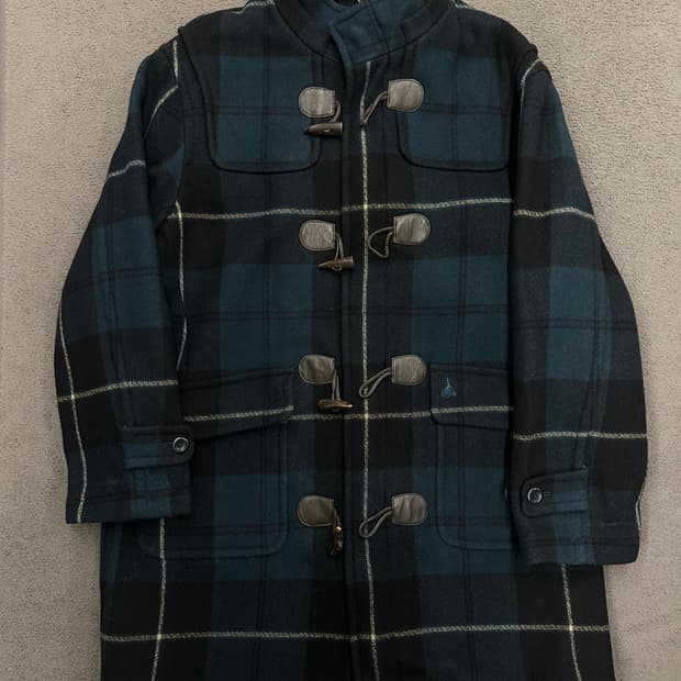 빈폴 체커 더플 떡볶이코트 처분 