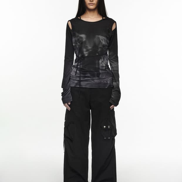 나체 스트랩 카고팬츠