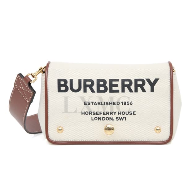 버버리 호스페리 로고 숄더 캔버스 미니크로스백 8051844