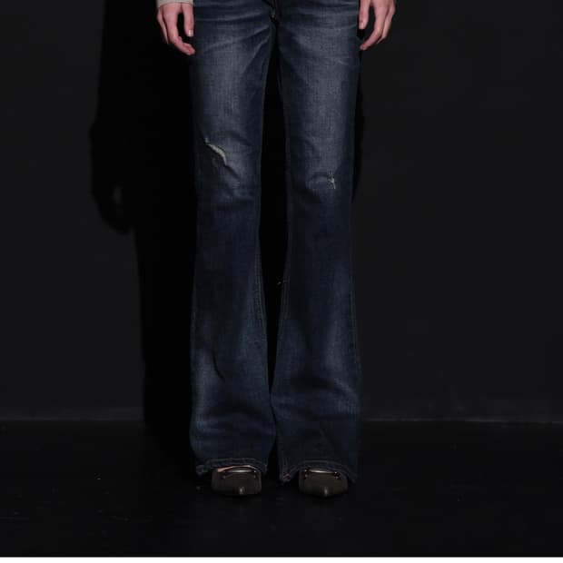 보헤미안서울 딥블루워싱  부츠컷 데님 M