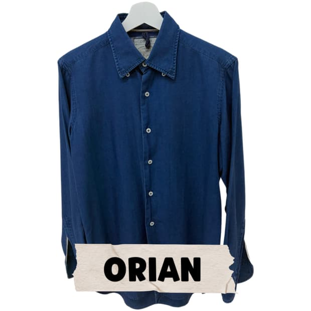 오리앙 Orian 네이비 옥스포드 셔츠