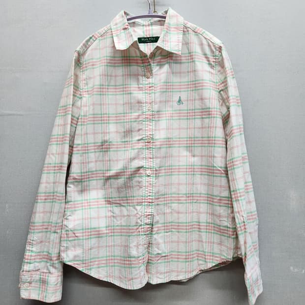 빈폴 로고 멀티컬러 체크 셔츠 95(M)
