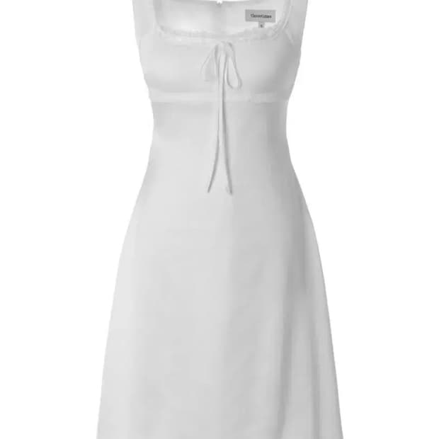 쓰리타임즈 노드 드레스 화이트 S