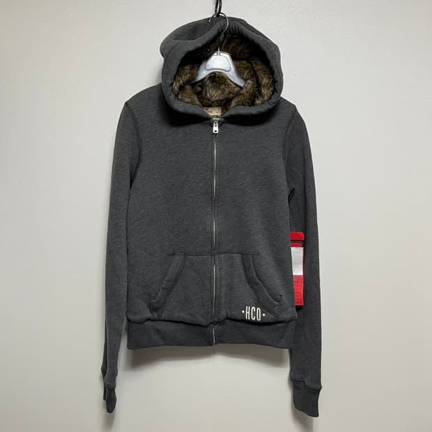 홀리스터 털 후드집업 s