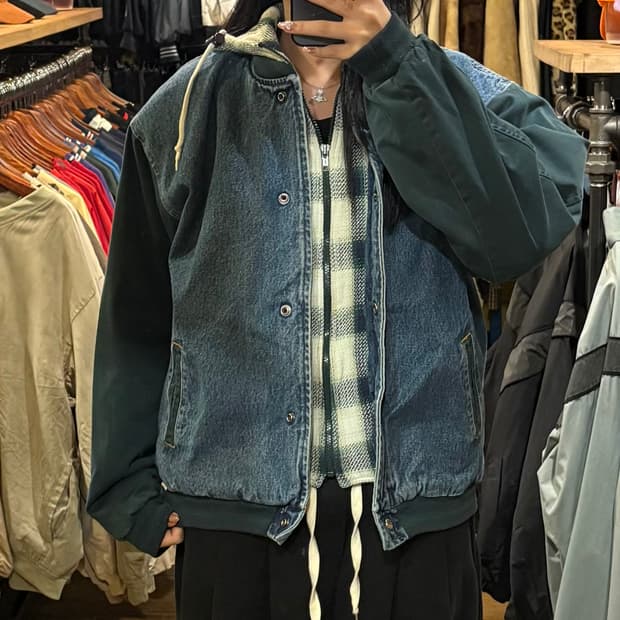 [HI] VTG 데님바시티 후드 자켓