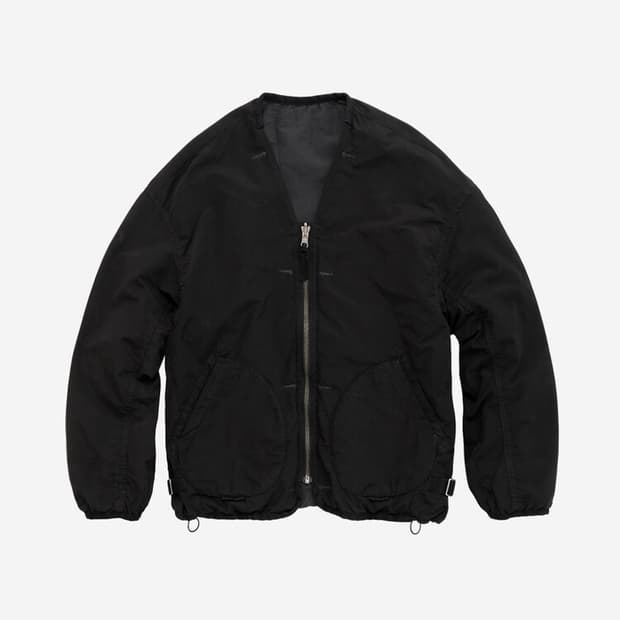 (2) 폴리테루 25fw 리버서블 라이너 블랙차콜